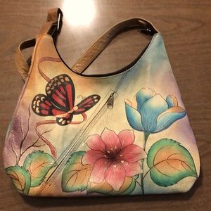 Anuschka by Anna shoulder bag.  Gently used but great for age.